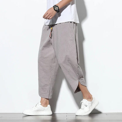 Tyler Cropped Linen Pants