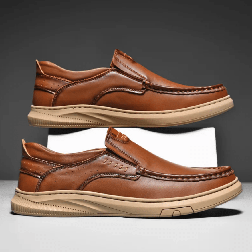 Rafael Genuine Leather Slip-on Shoes