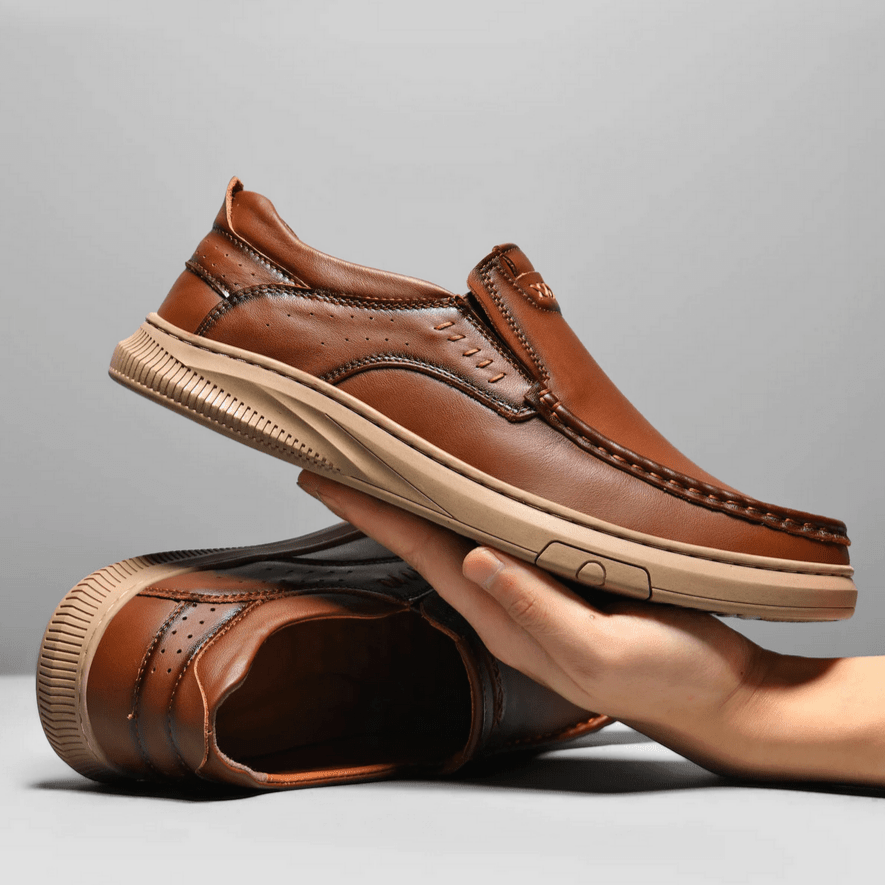 Rafael Genuine Leather Slip-on Shoes
