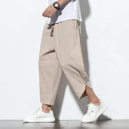 Tyler Cropped Linen Pants