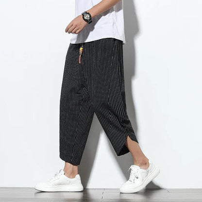 Tyler Cropped Linen Pants