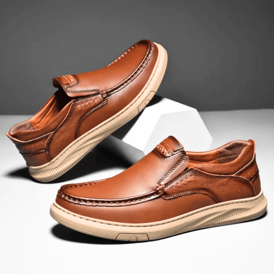 Rafael Genuine Leather Slip-on Shoes