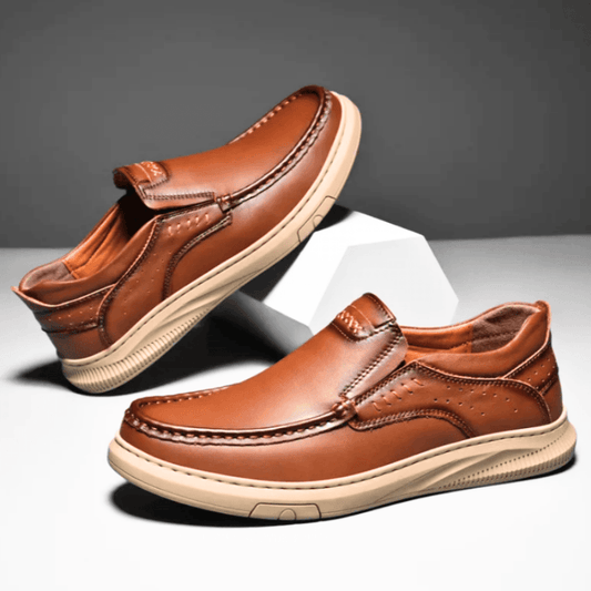 Rafael Genuine Leather Slip-on Shoes