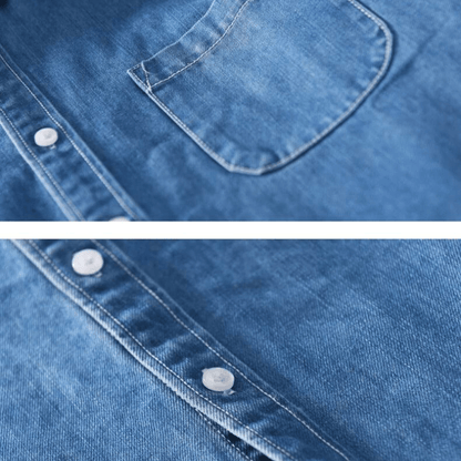 Ethan Denim Button-Up Shirt